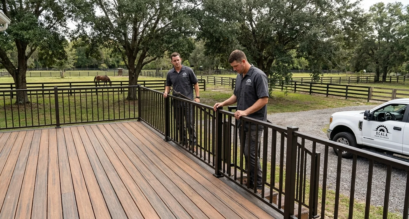 Composite Trex deck in Ocala