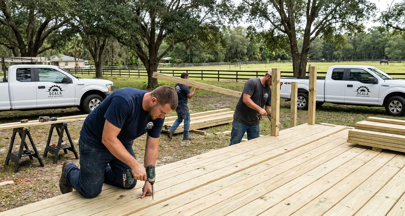Ocala Deck Builders crew at work